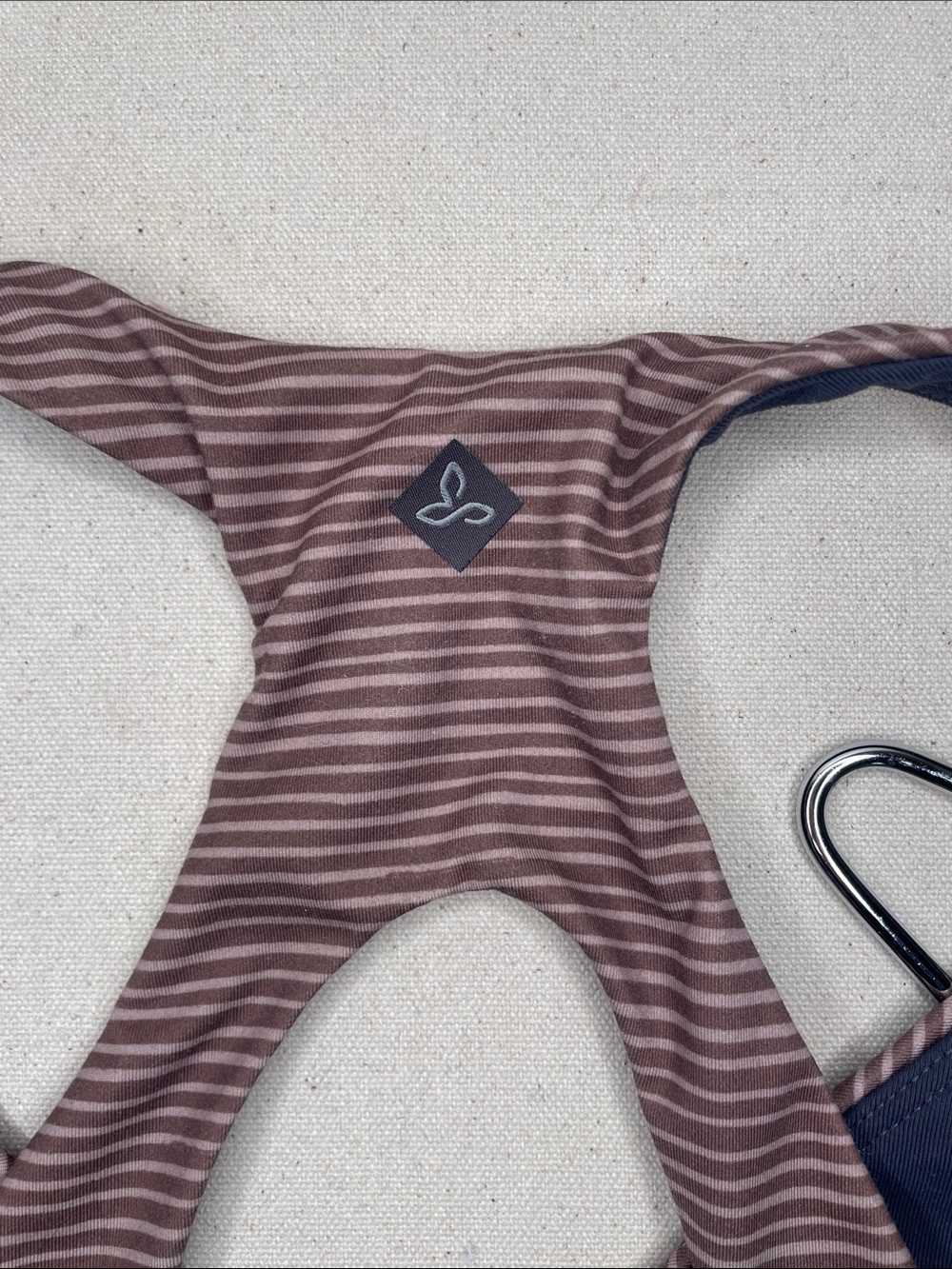 Striped Racerback Bralette - Brown - Picture 3 of 3